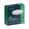 Oprawa sufitowa plafoniera V-TAC 24W LED okrągły 35cm natynkowy pilot czujnik ruchu IP44 biały VT-8624S 4000K 2500lm